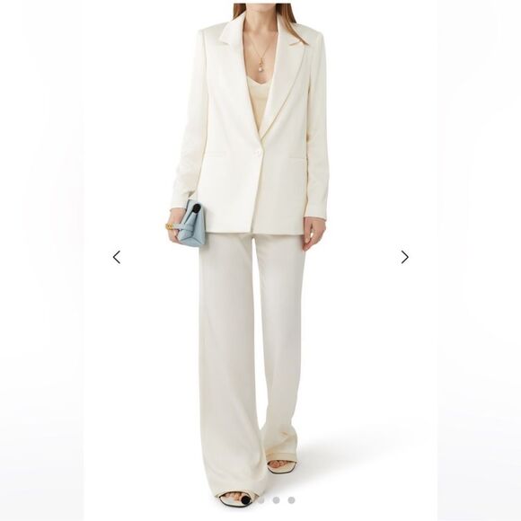 Alice + Olivia Denny Satin Crepe Blazer